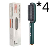 2 In 1 Hair Straightener Hot Comb - Negative Ion Curling