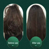 Before and after results of using Petra store 2 In 1 Hair Straightener showing frizzy hair transformed to smooth straight hair
