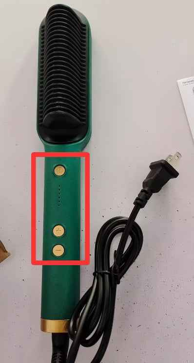 2 In 1 Hair Straightener Hot Comb - Negative Ion Curling