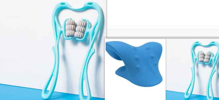 Multifunctional Manual Six-wheel Neck Massager - Massage Relieve Roller