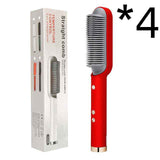 2 In 1 Hair Straightener Hot Comb - Negative Ion Curling