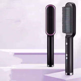 2 In 1 Hair Straightener Hot Comb - Negative Ion Curling