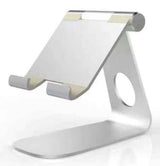 Stand For iPads and Tablets with sleek silver metal design from Petra store