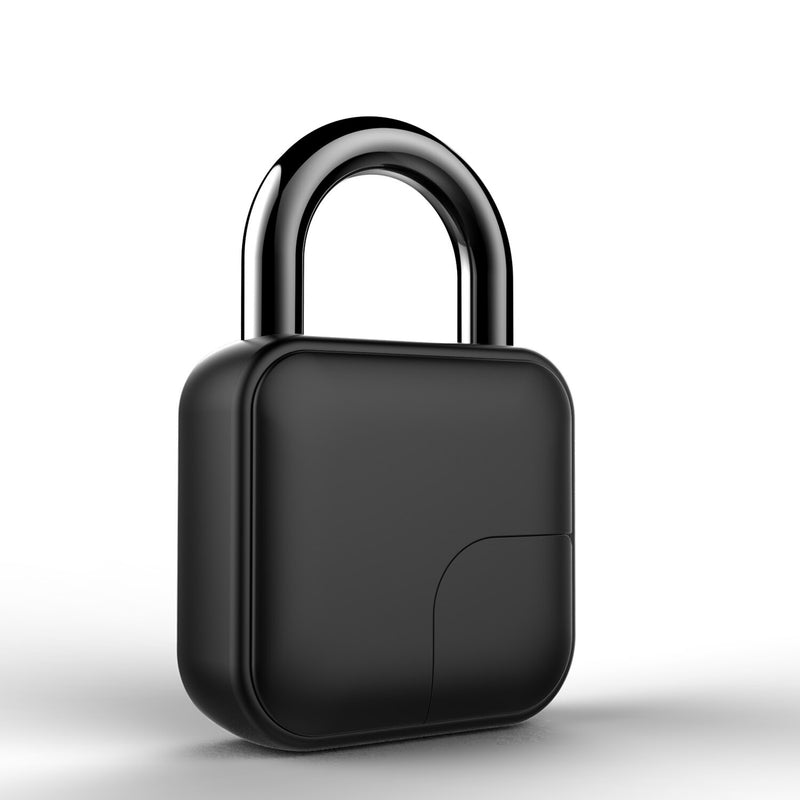 Petra store keyless outdoor security lock black square body with chrome shackle sleek modern design for gates and doors