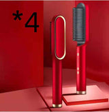 2 In 1 Hair Straightener Hot Comb - Negative Ion Curling