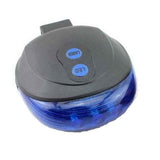 Petra store black and blue Bicycle Tail Light with LED and laser buttons for safety