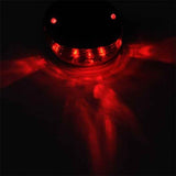 Petra store Bicycle Tail Light glowing red in dark for enhanced safety and visibility