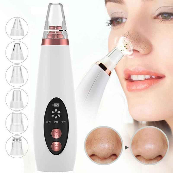 Petra store Blackhead Pore Vacuum Cleaner with multiple suction heads for deep skin cleansing
