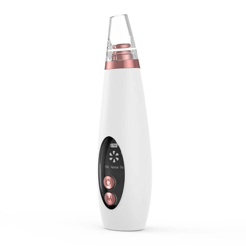 Petra store Blackhead Pore Vacuum Cleaner white and rose gold with digital display and buttons