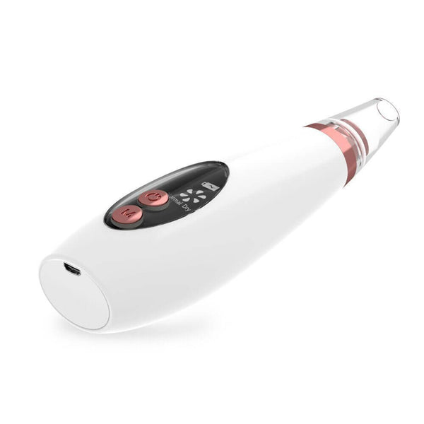 Petra store Blackhead Pore Vacuum Cleaner in white with black and rose gold buttons for skincare