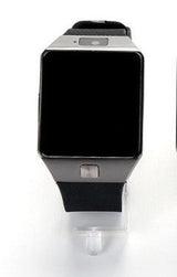 Petra store Bluetooth smart watch with call reminder featuring a black strap and large touch screen