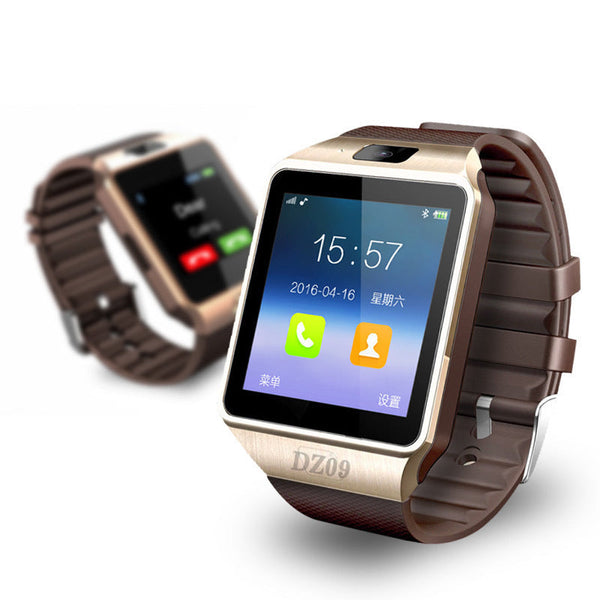 Petra store Bluetooth smart watch with call reminder and brown silicone strap