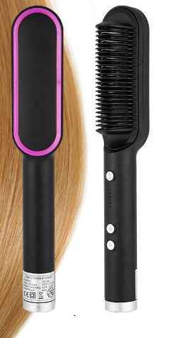 2 In 1 Hair Straightener Hot Comb - Negative Ion Curling