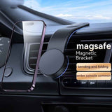 Petra store Car Mobile Phone Holder magnetic bracket attached to car air vent with folding design