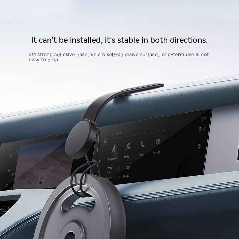 Petra store car mobile phone holder with 3M adhesive base and Velcro for stable dashboard mounting