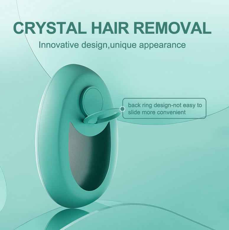 Petra store Crystal Hair-Remover with innovative teal design and convenient back ring for easy use