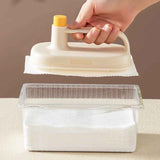 Petra store Cleaning Magic Brush with handle for easy grip and reusable cleaning cloths in plastic container