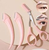 Petra store Eyebrow Trimming Knife With Comb and pink grooming tools for precise eyebrow shaping