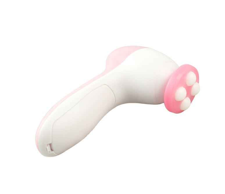 Petra store facial massager in white and pink with four rounded massage nodes for skincare