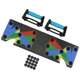 Petra store Push-up Board Bracket with color-coded angles and blue grip handles for fitness workouts