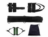 Petra store Resistance Band Bounce Trainer set with ankle straps foam grip handles door anchor and storage bag