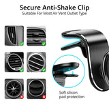Petra store Magnetic Car Smartphone Holder with secure anti-shake clip and soft silicon pad for air vent outlets