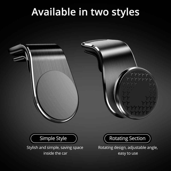 Petra store Magnetic Car Smartphone Holder available in simple style and rotating section with adjustable angle