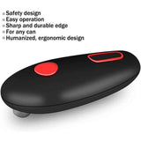 Petra store hands free electric can opener with ergonomic design and easy operation in black