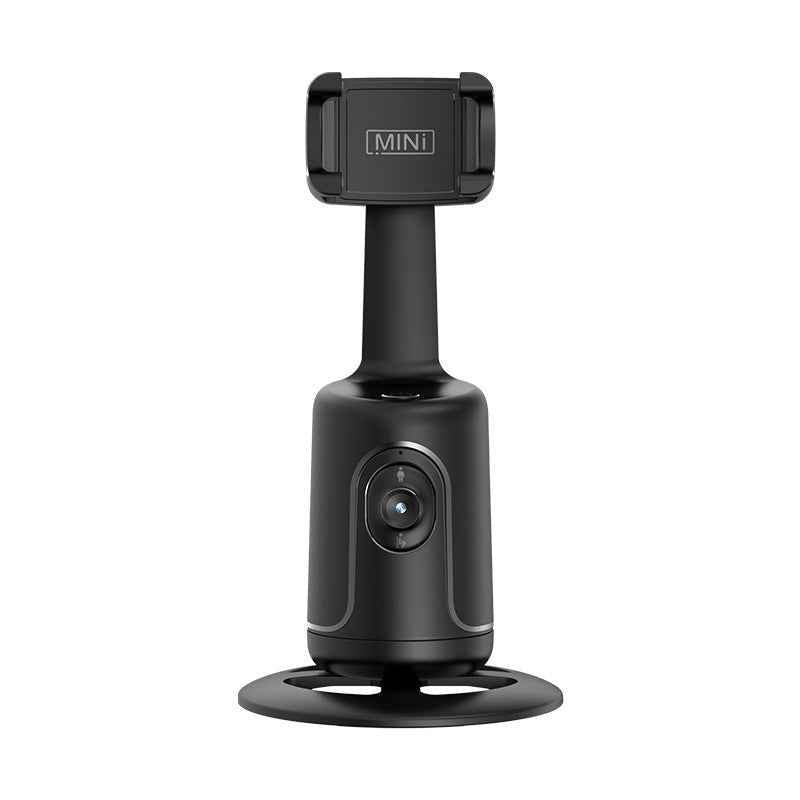 Black compact Gimbal Smartphone Holder with camera lens and sturdy base from Petra store