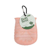 Petra store 2 In 1 Dog Paw Cleaner soft gentle silicone brush in pink with carabiner clip