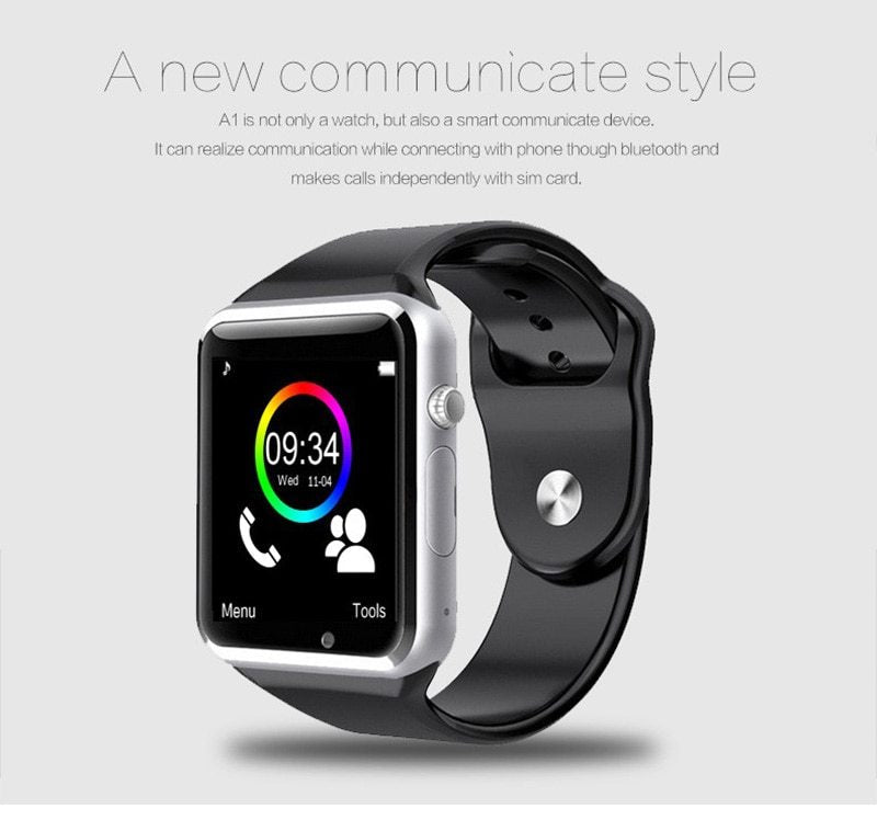 Petra store kids smart watch with sim card in black showing colorful digital display and call features