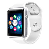 Petra store kids smart watch with sim card in white with colorful app icons on screen