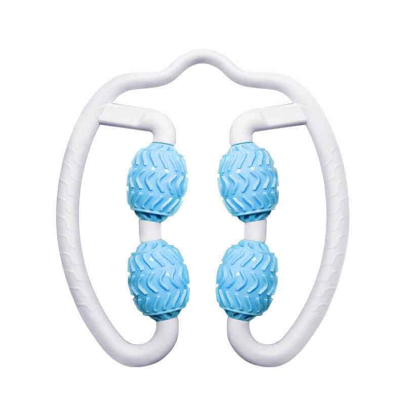 Petra store Leg Massage Roller with four textured blue rollers for muscle relief and improved circulation