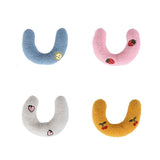 Petra store Little Pillow For Pets in blue, pink, white, and yellow with cute fruit embroidery