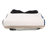 Petra store massage pillow in white and black with power cord for soothing relief