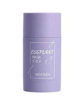 Petra store Cleansing Green Tea Mask in a purple eggplant mask stick container