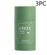 Petra store Cleansing Green Tea Mask in green stick packaging for easy skincare application