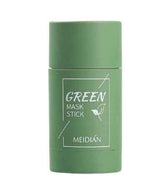 Petra store Cleansing Green Tea Mask in a green stick container for easy skincare application