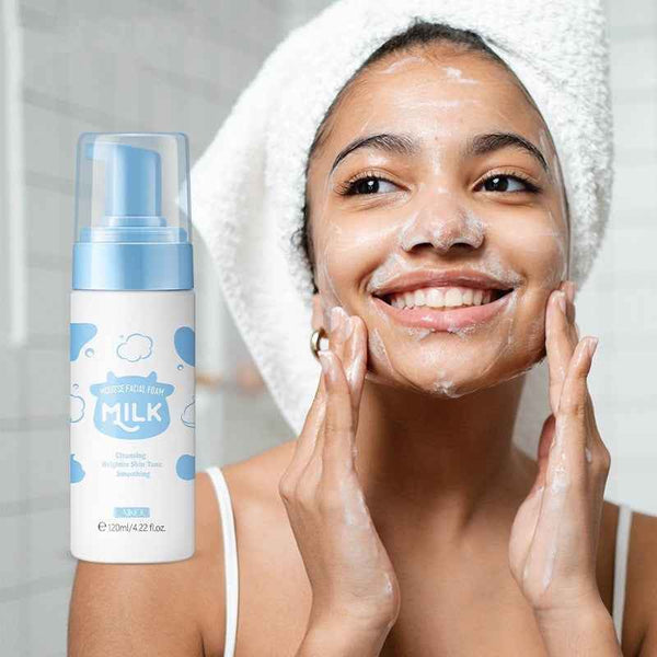 Petra store facial foam cleanser with milk formula for gentle pore cleaning and smooth skin