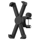 Black Mountain Bike Smartphone Holder with adjustable clamp for secure phone mounting from Petra store