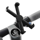 Mountain Bike Smartphone Holder securely mounted on bike handlebar with adjustable grips