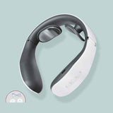 Petra store multifunctional neck massager in white and black with control buttons and accessories