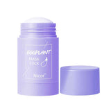 Petra store Cleansing Green Tea Mask in eggplant purple stick packaging with removable cap