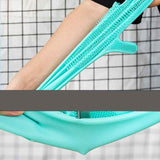 Petra store Pet Bath Glove and Brush in blue silicone for gentle pet grooming and bathing
