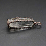 Petra store Pillar Tree Of Life Pendant with clear stone wrapped in copper wire fashion accessory