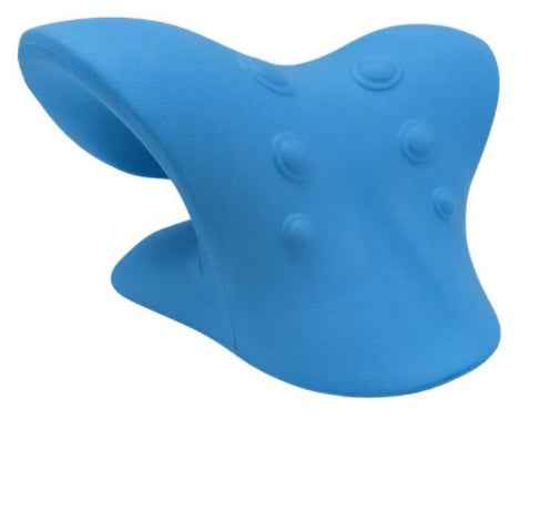 Petra store Six-Wheel Neck Massager in blue ergonomic silicone design with six massage nodes for neck relief