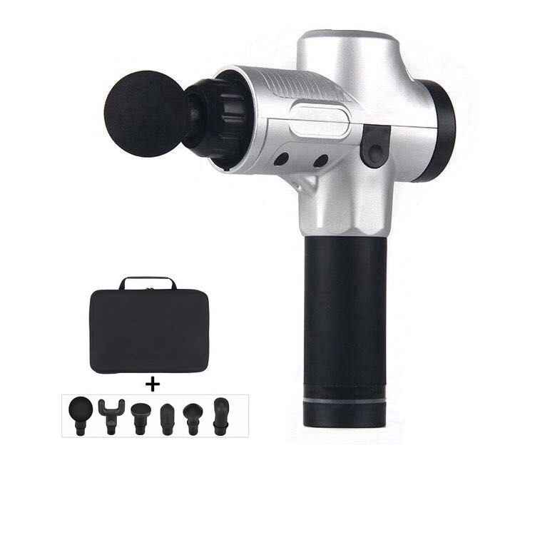 Petra store Portable Body Massager with multiple interchangeable heads and compact carrying case