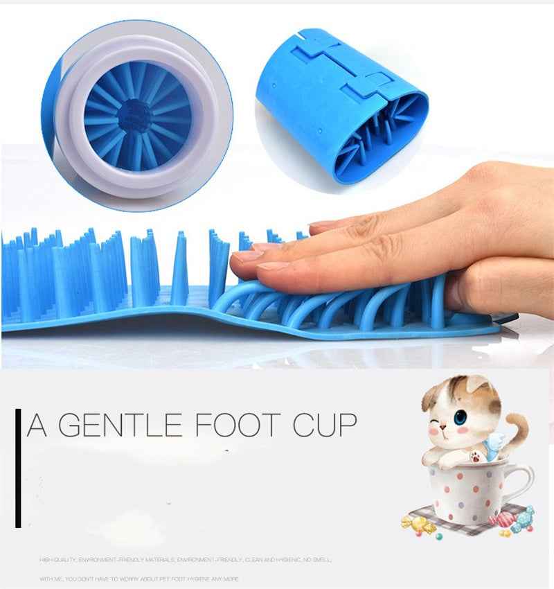 Petra store portable pet paw cleaning tool with soft silicone bristles for gentle paw cleaning