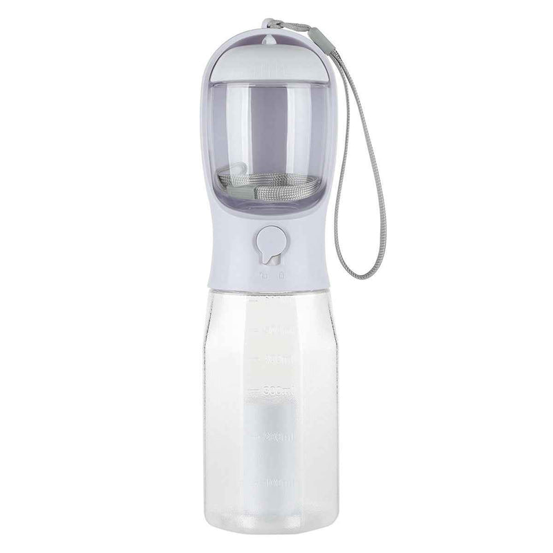 Petra store portable pet water bottle with built-in bowl and wrist strap for easy hydration on the go