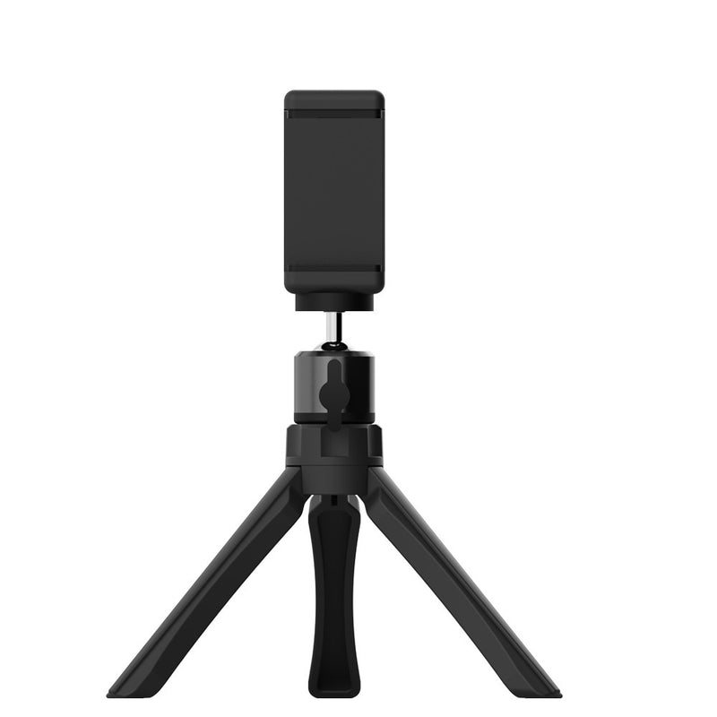 Petra store black portable phone tripod with adjustable mount and foldable legs for stability